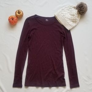 💜 5 for $25! Maroon Gap Supersoft Long Sleeve